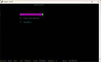 03a - audio test - menu