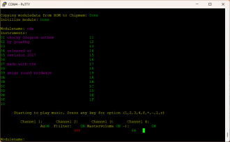 03c - audio test - Play test-module - test přehrávání melodie