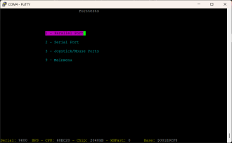 07a - Port test - menu