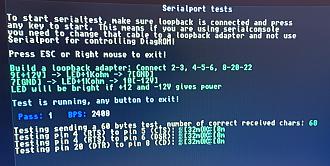 07d - Port test - serial port - obrazovka
